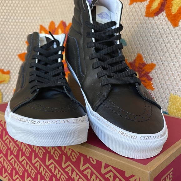 Vans Sk8-Hi Divine Black/True White Men’s sneakers leather - Picture 8 of 16